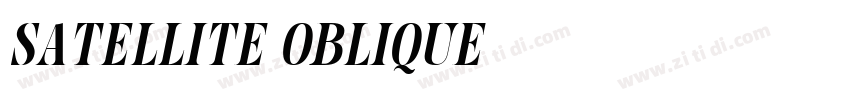 satellite oblique字体转换
